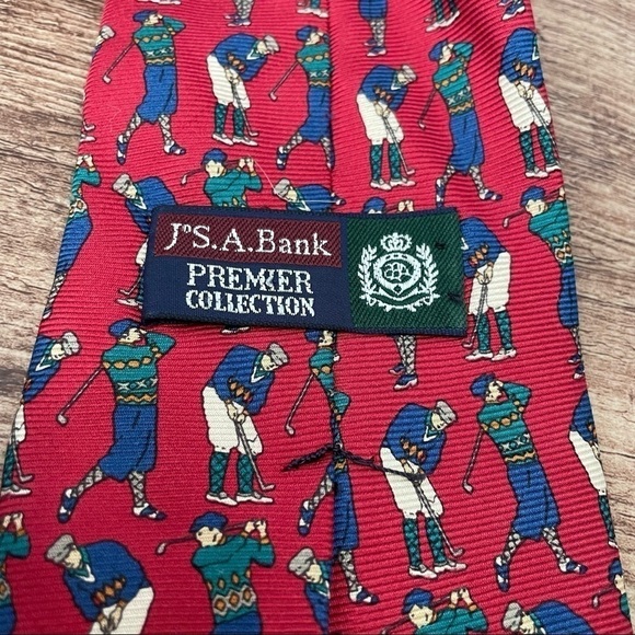 Jos A Bank Signature Tie Premier Collection Golf Theme - Picture 4 of 4